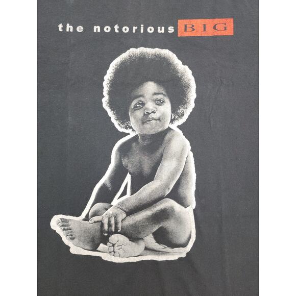 The Notorious BIG Biggie Smalls T-Shirt Size L Black Ready To Die Graphic Rap - Picture 2 of 7